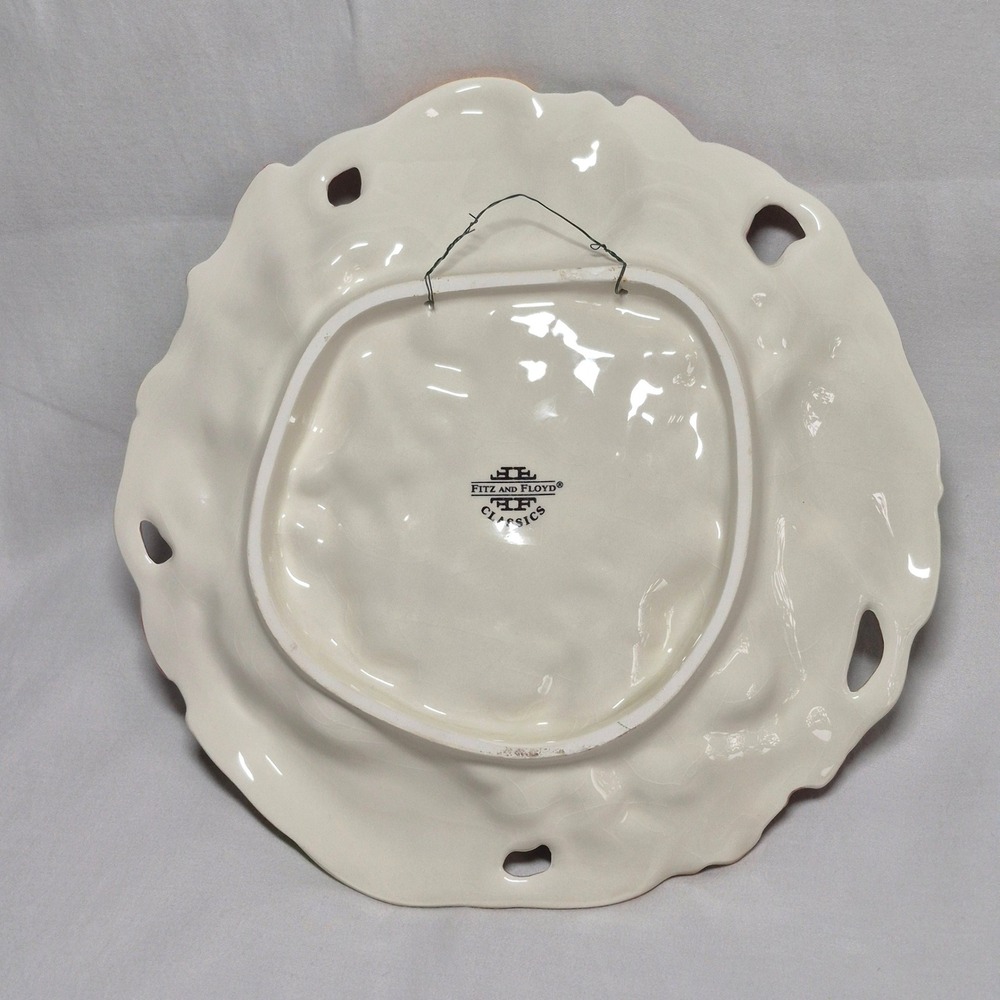 Fitz and Floyd vintage Autumn Bounty ceramic decorative plate - Picture 8 of 12